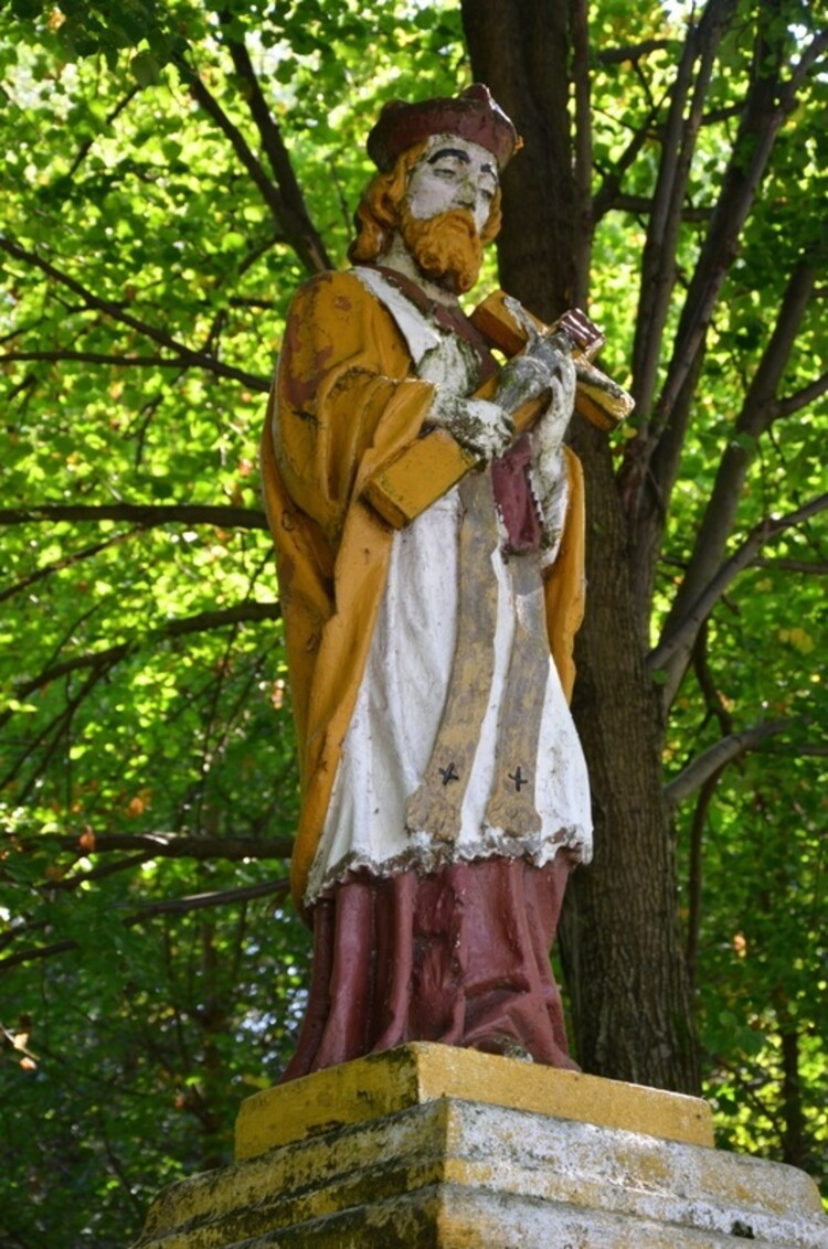 Figura św. Jana Nepomucena w Lesku
