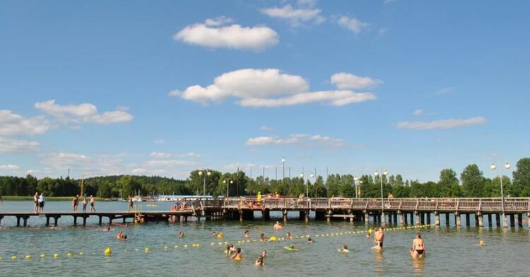 Jezioro Ukiel Krzywe w Olsztynie