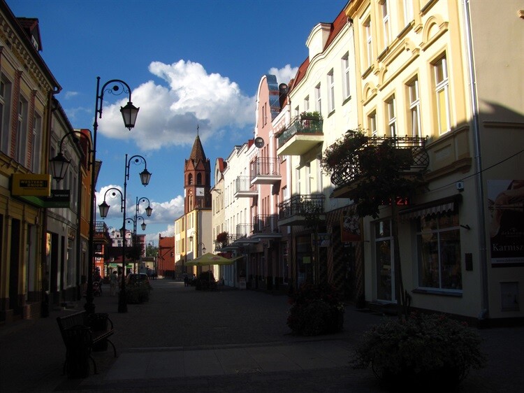 Ulica Śniadeckich deptak w Żninie