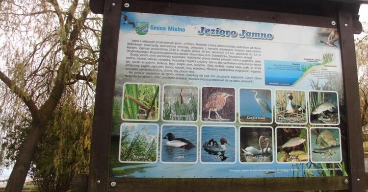 Deptak nad Jeziorem Jamno w Mielnie